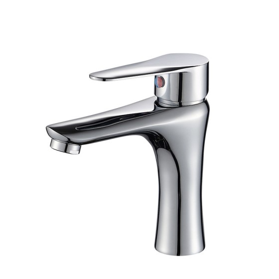 C328 chrome and black basin mixer from china